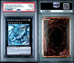 2015 Yu-Gi-Oh! WSUP-Replica Legendary Dragon Of White 1st Ed #EN051 PSA 9 MINT - Image 3