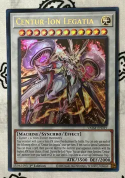 Yu-Gi-Oh!! TCG Centur-Ion Core- ROTA/LEDE:/VASM/INFO/DUNE/PHHY 1st Edition MINT - Image 3