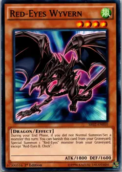 Red-Eyes Wyvern SR02-EN010 Structure Deck: Rise of the True Dragons Yu-Gi-Oh MP - Image 1