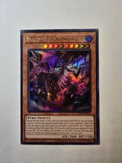 Yugioh Veidos the Eruption Dragon of Extinction PHNI-EN090 Secret Rare 1st Ed NM - Image 1