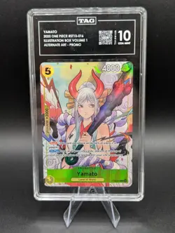 2025 ONE PIECE PROMOS ILLUSTRATION BOX VOL.2 016 YAMATO TAG 10 MISLABEL AS VOL 1 - Image 1