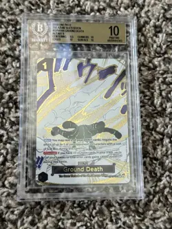 OP14-096 Ground Death Alt Art R Event Manga One Piece TCG English BGS 10 - Image 1