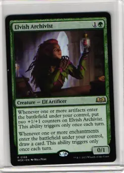 MTG Magic the Gathering Elvish Archivist (168/475) Wilds of Eldraine NM - Image 1
