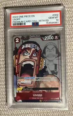 2023 ONE PIECE PREMIUM CARD COLLECTION 25TH EDITION #002 USOPP PSA 10 - Image 1
