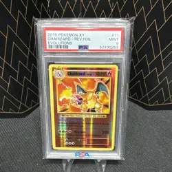 Pokemon Charizard 11/108 Evolutions Reverse Holo Rare PSA 9 Card - Image 1