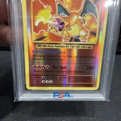 Pokemon Charizard 11/108 Evolutions Reverse Holo Rare PSA 9 Card - Image 4