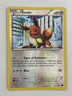 Pokemon Eevee Reverse Holo 90/116 Plasma Freeze Basic 60 HP English TCG Card - Image 1