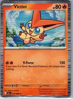 Victini 012/086 Holo SV: Black Bolt - Pokemon Card - NM - Image 1