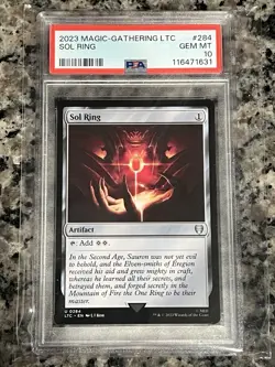 Sol Ring #284 MTG LOTR PSA 10 Population 6 - Rare - Image 1