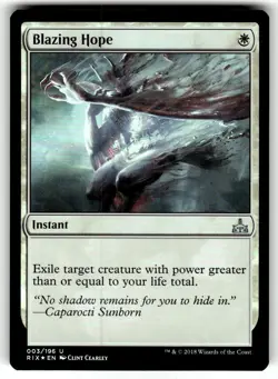 Blazing Hope Rivals of Ixalan FOIL MTG NM - Image 1