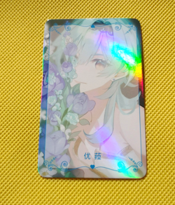 Eula Genshin CUTE LOVELY Goddess Holo Anime waifu Card - Image 2