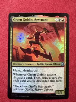Green Goblin, Revenant - Magic The Gathering MTG SPM Marvel Spider-Man #130 Foil - Image 1