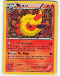 Flareon BW88 Holo Promo Black And White Promo Pokemon Holo LP Team - Image 1
