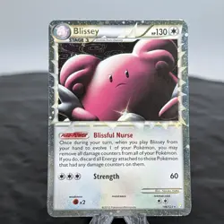 Pokemon TCG Blissey 106/123 HeartGold SoulSilver Prime Ultra Rare 2010 Near Mint - Image 1