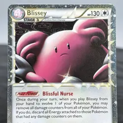 Pokemon TCG Blissey 106/123 HeartGold SoulSilver Prime Ultra Rare 2010 Near Mint - Image 2