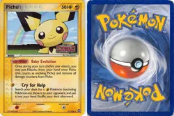 Pichu 21/108 Rare Power Keepers Pokemon DMG Sugimori Reverse Holo - Image 3