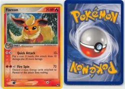 Flareon 2/17 Cosmo Holo Rare POP Series 3 Pokemon LP Fukuda - Image 3