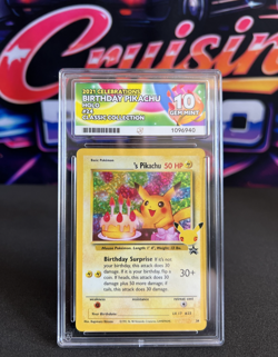 Birthday Pikachu #24 Celebrations SWSH Holo Pokemon Card ACE 10 Gem Mint - Image 1