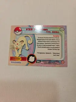 2000 Pokemon Card Topps Chrome Persian #53 Series 1 NM - Image 4
