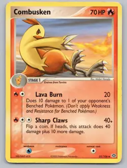 Combusken 25/106 Uncommon Emerald Pokemon LP - Image 1