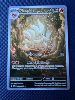 Ninetales 199/197 SV03: Obsidian Flames Holo Illustration Rare NM pokemon - Image 1