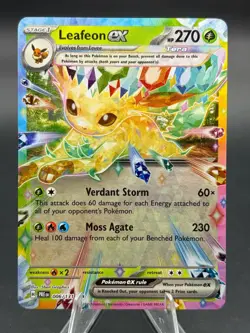 Leafeon ex 006/131 Holo Double Rare Prismatic Evolutions Pokemon Near Mint - Image 1