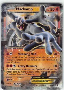 Machamp EX 37/98 Holo EX Rare Ancient Origins Pokemon DMG Yoshinob - Image 1