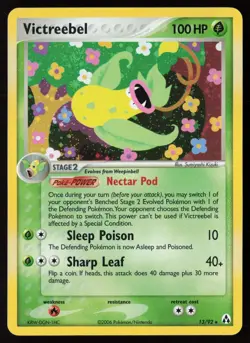 2006 Pokemon Legend Maker Victreebel 13/92 NM to Mint Holo Rare SWIRL - Image 1