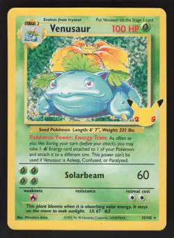 Venusaur 15/102 Pokemon TCG Celebrations: Classic Collection NM - Image 1