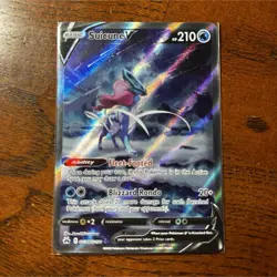 Pokemon Suicune V GG38/GG70 Crown Zenith Galarian Gallery Holo UR English - Image 1