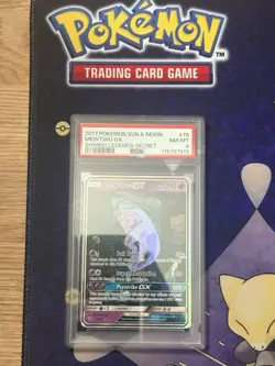 2017 Pokemon Shining Legends Mewtwo GX #78/73 Secret Rare “Mewtube” PSA 8 NM-MT - Image 3