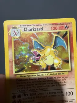 Pokemon Charizard 4/102 Base Set Holo Rare WOTC 1999 Vintage Heavily Played HP - Image 3