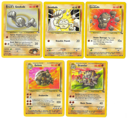 Pokemon TCG Geodude, Graveller & Golem mini lot Fossil Neo Revelation Gym Heroes - Image 1