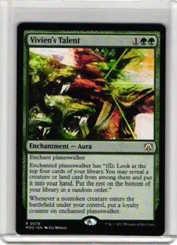 Vivien's Talent March of the Machine Commander Magic MTG 78 - Image 1
