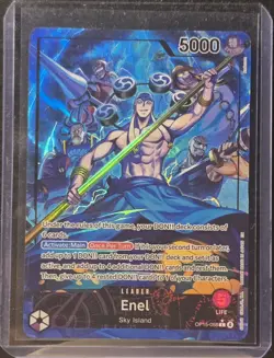 One Piece - OP15-058 Enel Leader Alt Art Adventure on Kami's Island English NM - Image 1