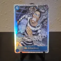 Bandai One Piece CCG Mr.3 (Galdino) OP16-056 Special Foil Character - Image 1