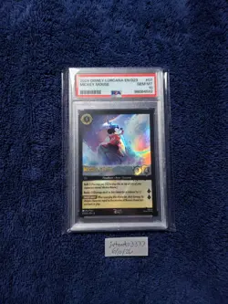 Disney Lorcana Mickey Mouse Playful Sorcerer D23 Expo Promo PSA 10 - Image 1