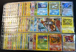 Lot of 135 ALL HOLO Vintage Pokemon Card Binder Collection - Image 1