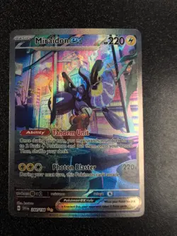 Pokemon TCG Miraidon EX Scarlet & Violet Base Set Alternative Art Card 244/198 - Image 1