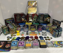 Large Lot of over 675 + POKEMON Items*Reg, Reverse Holo & Holo Cards*Empty Tins* - Image 1