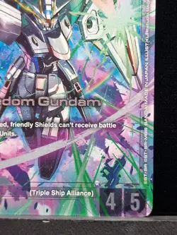 FREEDOM GUNDAM GD03-070 LR+ ALT ART STEEL REQUIEM GUNDAM TCG Near Mint Card - Image 5