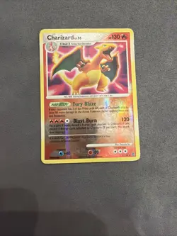 Pokemon Charizard LV 55 Reverse Holo Card 3/132 Secret Wonders - Image 1