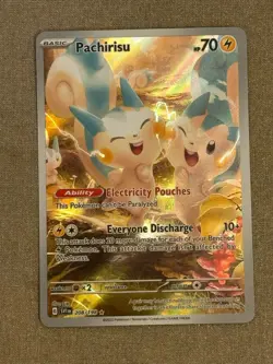 Pokemon TCG Pachirisu Holo Card 208/198 Scarlet & Violet Illustration Rare - Image 1