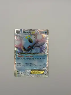 Manaphy EX 32/122 XY BREAKpoint Ultra Rare Holo Pokemon Card MP - Image 1