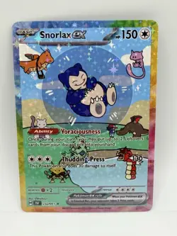 Pokemon Bubble Snorlax Special Doujin Art Holo Card - Image 1