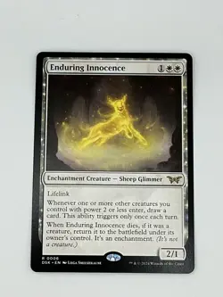 MTG Duskmourn: House of Horror DSK Enduring Innocence #0006 EN NF NM Rare BB - Image 1