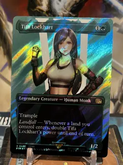 MTG | Tifa Lockhart (Borderless) (⚡Surge FOIL✨) [FINAL FANTASY] - Image 1