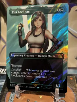 MTG | Tifa Lockhart (Borderless) (⚡Surge FOIL✨) [FINAL FANTASY] - Image 2