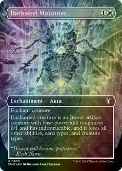 MTG Darksteel Mutation Borderless Full Art Foil ** Commander Masters ** English - Image 1