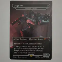 Wizards of the Coast Transformers MTG Megatron 1079 Secret Lair Mythic 2022 - Image 1
